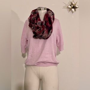 J. Crew Short-sleeve silk-blend crewneck sweater Size Medium Item AL231